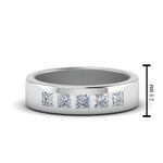 Load image into Gallery viewer, Flat Flush Set Mens Wedding Band
