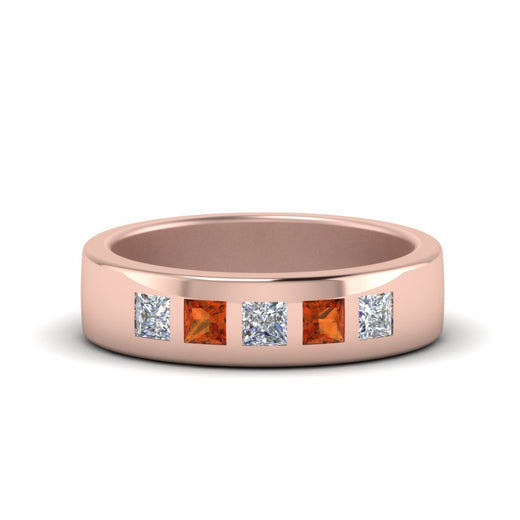 Flat Flush Set Mens Wedding Band