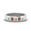 Load image into Gallery viewer, Flat Flush Set Mens Wedding Band