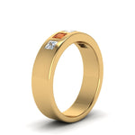 Load image into Gallery viewer, Flat Flush Set Mens Wedding Band

