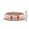 Load image into Gallery viewer, Flat Flush Set Mens Wedding Band