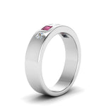 Load image into Gallery viewer, Flat Flush Set Mens Wedding Band
