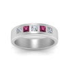 Load image into Gallery viewer, Flat Flush Set Mens Wedding Band