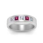 Load image into Gallery viewer, Flat Flush Set Mens Wedding Band
