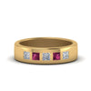 Load image into Gallery viewer, Flat Flush Set Mens Wedding Band