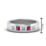 Load image into Gallery viewer, Flat Flush Set Mens Wedding Band
