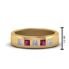 Load image into Gallery viewer, Flat Flush Set Mens Wedding Band