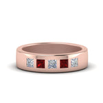 Load image into Gallery viewer, Flat Flush Set Mens Wedding Band
