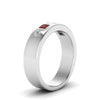 Load image into Gallery viewer, Flat Flush Set Mens Wedding Band