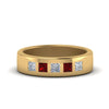 Load image into Gallery viewer, Flat Flush Set Mens Wedding Band