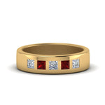 Load image into Gallery viewer, Flat Flush Set Mens Wedding Band
