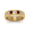 Load image into Gallery viewer, Flat Flush Set Mens Wedding Band