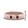 Load image into Gallery viewer, Flat Flush Set Mens Wedding Band