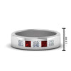 Load image into Gallery viewer, Flat Flush Set Mens Wedding Band