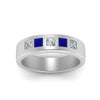 Load image into Gallery viewer, Flat Flush Set Mens Wedding Band