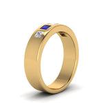 Load image into Gallery viewer, Flat Flush Set Mens Wedding Band
