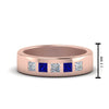 Load image into Gallery viewer, Flat Flush Set Mens Wedding Band