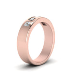 Load image into Gallery viewer, Flat Flush Set Mens Wedding Band
