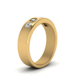 Load image into Gallery viewer, Flat Flush Set Mens Wedding Band
