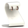 Load image into Gallery viewer, 5-stone-huggie-hoop-black-diamond-earrings-in-rose-gold-FDEAR10773GSGBLACKANGLE2-NL-RG