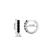 Load image into Gallery viewer, Half Carat Huggie Hoop Gemstone Earrings