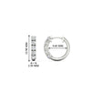 Load image into Gallery viewer, Half Carat Huggie Hoop Gemstone Earrings