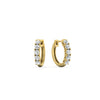 Load image into Gallery viewer, 5-stone-huggie-hoop-diamond-earrings-in-yellow-gold-FDEAR10773GSANGLE2-NL-YG