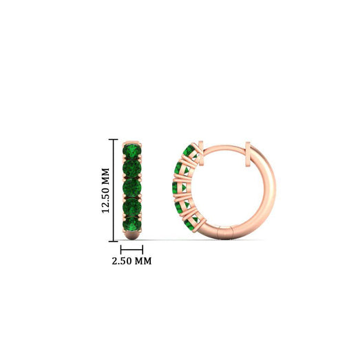 5-stone-huggie-hoop-emerald-earrings-in-rose-gold-FDEAR10773GSGEMGRANGLE2-NL-RG
