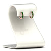 Load image into Gallery viewer, 5-stone-huggie-hoop-emerald-earrings-in-rose-gold-FDEAR10773GSGEMGRANGLE2-NL-RG