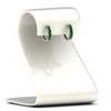 Load image into Gallery viewer, 5-stone-huggie-hoop-emerald-earrings-in-white-gold-FDEAR10773GSGEMGRANGLE2-NL-WG