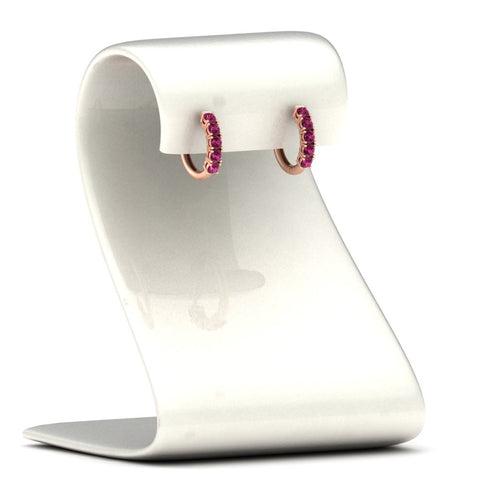 5-stone-huggie-hoop-pink-sapphire-earrings-in-rose-gold-FDEAR10773GSGSADRPIANGLE2-NL-RG