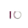 Load image into Gallery viewer, 5-stone-huggie-hoop-pink-sapphire-earrings-in-white-gold-FDEAR10773GSGSADRPIANGLE2-NL-WG