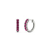 Load image into Gallery viewer, 5-stone-huggie-hoop-pink-sapphire-earrings-in-white-gold-FDEAR10773GSGSADRPIANGLE2-NL-WG
