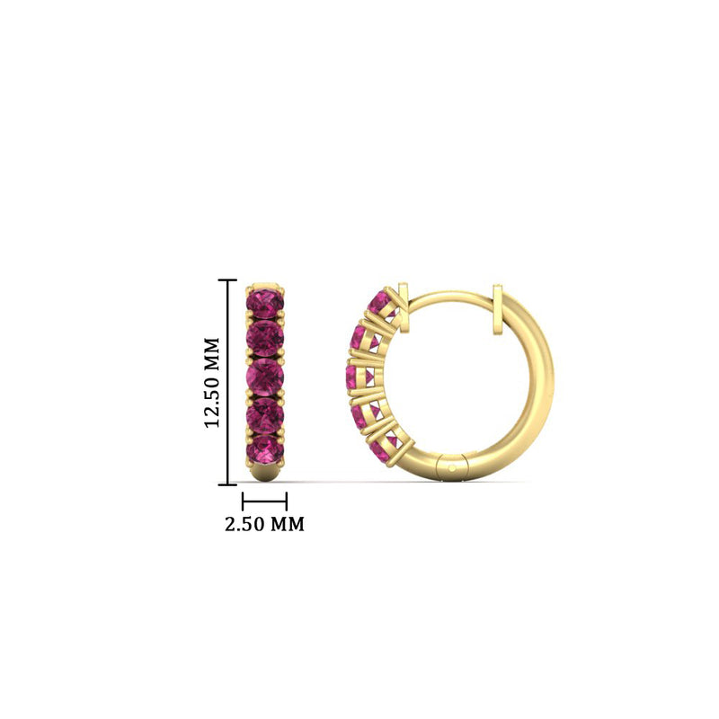 5-stone-huggie-hoop-pink-sapphire-earrings-in-yellow-gold-FDEAR10773GSGSADRPIANGLE2-NL-YG