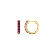 Load image into Gallery viewer, 5-stone-huggie-hoop-pink-sapphire-earrings-in-yellow-gold-FDEAR10773GSGSADRPIANGLE2-NL-YG