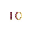 Load image into Gallery viewer, 5-stone-huggie-hoop-pink-sapphire-earrings-in-yellow-gold-FDEAR10773GSGSADRPIANGLE2-NL-YG
