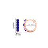 Load image into Gallery viewer, 5-stone-huggie-hoop-sapphire-earrings-in-rose-gold-FDEAR10773GSGSABLANGLE1-NL-RG_97c88608-725f-4075-bf4b-0d3a3a975224