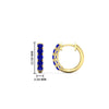 Load image into Gallery viewer, 5-stone-huggie-hoop-sapphire-earrings-in-yellow-gold-FDEAR10773GSGSABLANGLE2-NL-YG