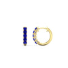 Load image into Gallery viewer, 5-stone-huggie-hoop-sapphire-earrings-in-yellow-gold-FDEAR10773GSGSABLANGLE2-NL-YG