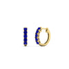 Load image into Gallery viewer, 5-stone-huggie-hoop-sapphire-earrings-in-yellow-gold-FDEAR10773GSGSABLANGLE2-NL-YG