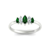 Load image into Gallery viewer, 5-stone-marquise-emerald-half-carat-women-wedding-band-in-white-gold-fdwb8008mqgemgrangle5-0.50ct-nl-wg.jpg
