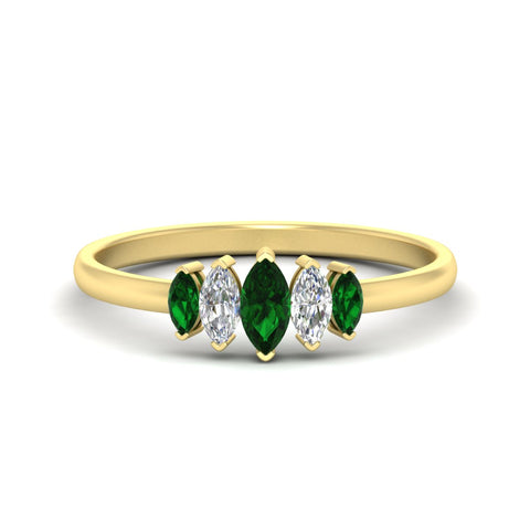 5-stone-marquise-emerald-half-carat-women-wedding-band-in-yellow-gold-fdwb8008mqgemgrsleep-0.50ct-nl-yg.jpg