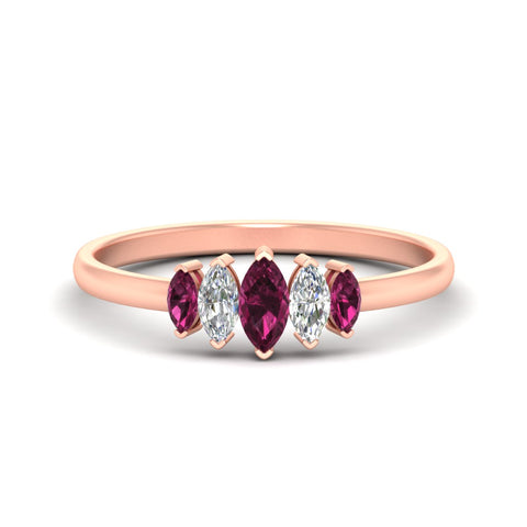5-stone-marquise-pink-sapphire-half-carat-women-wedding-band-in-rose-gold-fdwb8008mqgsadrpisleep-0.50ct-nl-rg.jpg