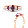 Thumbnail 45 - 5-stone-marquise-pink-sapphire-one-carat-women-wedding-band-in-rose-gold-fdwb8008mqgsadrpiangle3-1.00ct-nl-rg.jpg