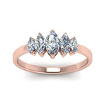 Load image into Gallery viewer, 5-stone-marquise-ring-1-carat-in-rose-gold-FD8008-1.0CTMQB-NL-RG.jpg
