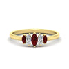 Load image into Gallery viewer, 5-stone-marquise-ruby-half-carat-women-wedding-band-in-yellow-gold-fdwb8008mqgrudrsleep-0.50ct-nl-yg.jpg