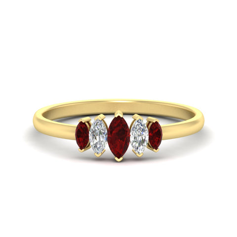 5-stone-marquise-ruby-half-carat-women-wedding-band-in-yellow-gold-fdwb8008mqgrudrsleep-0.50ct-nl-yg.jpg