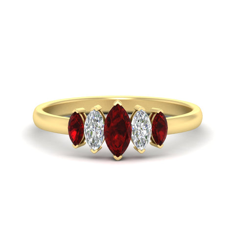 5-stone-marquise-ruby-one-carat-women-wedding-band-in-yellow-gold-fdwb8008mqgrudrsleep-1.00ct-nl-yg.jpg