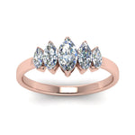 Load image into Gallery viewer, 5-stone-marquise-wedding-band-1.5-ct-in-rose-gold-FD8008-1.5CTMQB-NL-RG.jpg

