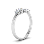 Load image into Gallery viewer, 5-stone-marquise-lab-diamond-wedding-band-1-5-ct-in-950-platinum-FD8008MQB-1.50-CT-FANCY1-NL-WG.jpg
